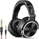 Oneodio Wired Over Ear Headphones Studio Monitor &amp; Mixing Dj Stereo Headsets With 50mm Neodymium Drivers And 1/4 To 3.5mm Audio Jack For Amp Computer Recording Phone Piano Guitar Laptop - Black