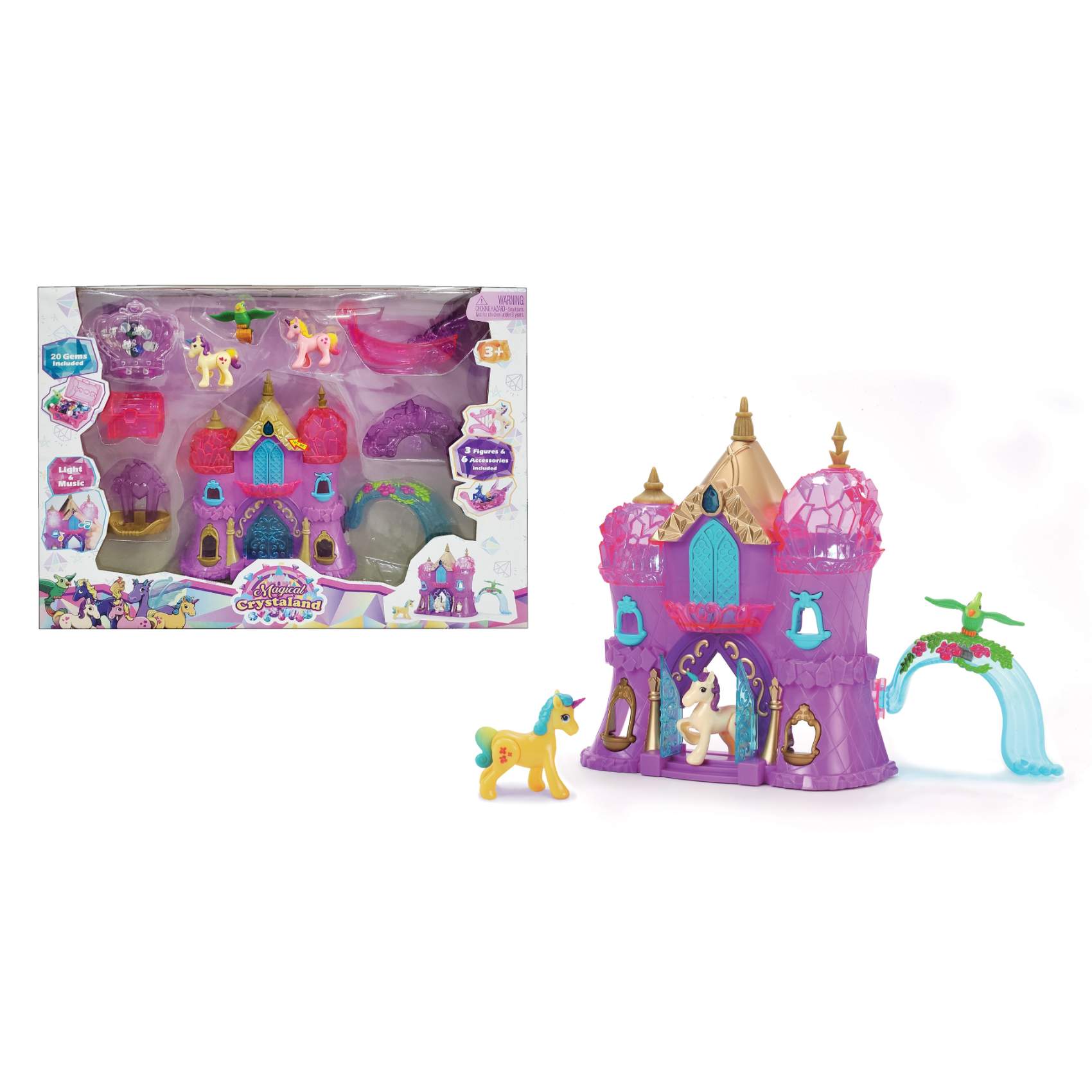 Power Joy Play Home Magical Crystaland Playset Multicolour