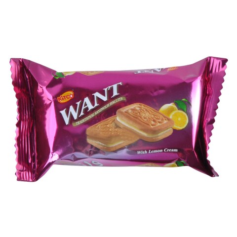 Buy Kitco Want Lemon Cream Sandwich Biscuits 45g in Kuwait