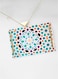 Lowha Decorative Acrylic Serving Tray With Gold Metal Handles And Wall Design 20x30 cm