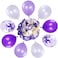 Party Time 24-Pieces 12 inches Purple, Lavender and White Latex Balloon &amp; Confetti Balloons Balloons Set with Ribbon Roll For Mother's Day, Baby Shower, Bridal Shower, Wedding D&eacute;cor &amp; Birthday Party D