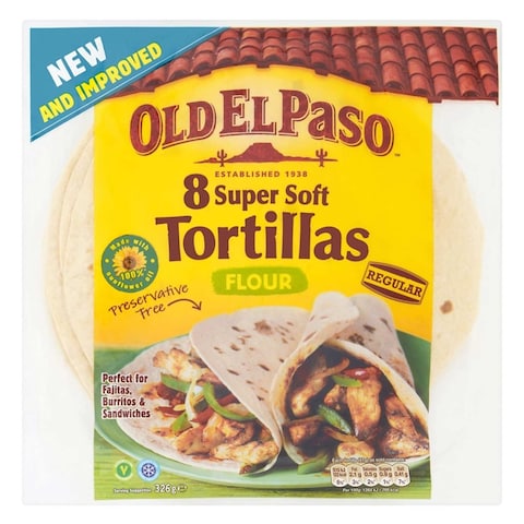 Old El Paso Super Soft Tortillas Flour 326g