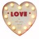 Retro LOVE Metal Heart with LED Lights 23cm