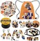 Ykll Anime Haikyuu Karasuno Nekoma Gift Set Included 1 Drawstring Bag Backpack, 50 Laptop Stickers, 1 Bracelet, 1 Face Mask, 1 Phone Holder, 4 Button Pins, 2 Keychain, 1 Lanyard