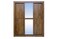 PAN Home Boomerang 3 Door Sliding Wardrobe With Mirror