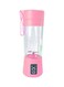 Generic - Portable Fruit Juicer Pink/Clear 23X7.8X7.8Centimeter