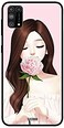 Theodor - Samsung Galaxy M31 Case Cover Flower Girl Flexible Silicone Cover