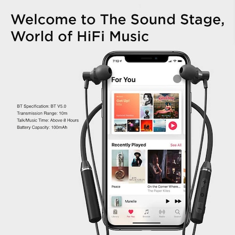 Triple OG TOG Neckband Wireless Earphones With Long Battery Life, Bluetooth 5.0 Headset, 10 Meter Working Range