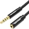 Vention 3.5mm Audio Mic Extension Cable, Headphone Extension Cable 4 Pole 3.5mm Audio Extension Cable Stereo Audio Cable, Gold-Plated Interface Nylon Braided Cable, For Headset/TV/Laptop (1.5M)