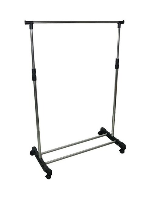 Foldable Single Pole Cloth Hanger 132.54884443.18 Silver/Black