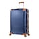 Hard Case Travel Bags Makrolon Polycarbonate Gold Jetstream Aluminum Frame Luggage Zipper Less Suitcase Extra Corner Protection Double Tsa Lock E9R1 Checked Luggage 28 inch Blue Moon