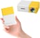 Ntech 60 Inch LED Projector HD Battery Operated 320X240 Pixels Yg-300 HDMI USB LED Pocket Projector For Home And Entertainment Yellow