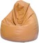 Luxe Decora PVC Bean Bag With Filling 90x80x80cm (Beige)