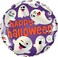 Halloween Emoticon Ghost 18in Foil Bln 1ct