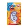 Fun Numeral Birthday Candle 6