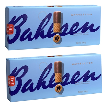 Bahlsen Waffeletten Milk Choco Wafers, 100g Pack of 2