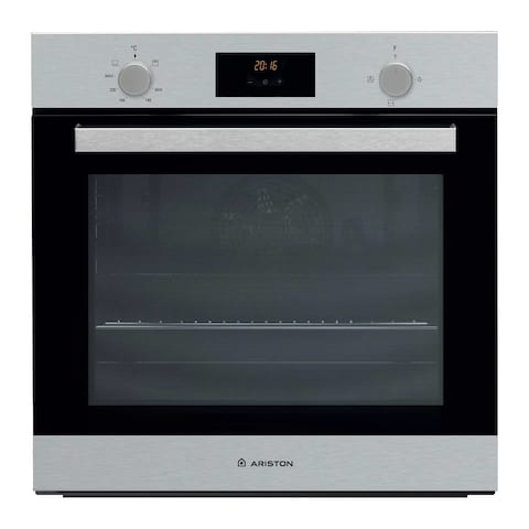 Ariston Built In Gas Oven - Silver and Black - GS33Y430IXA