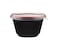 Hotpack Red & Black Base Soup Bowls 450ml with Lids, 5 Pieces