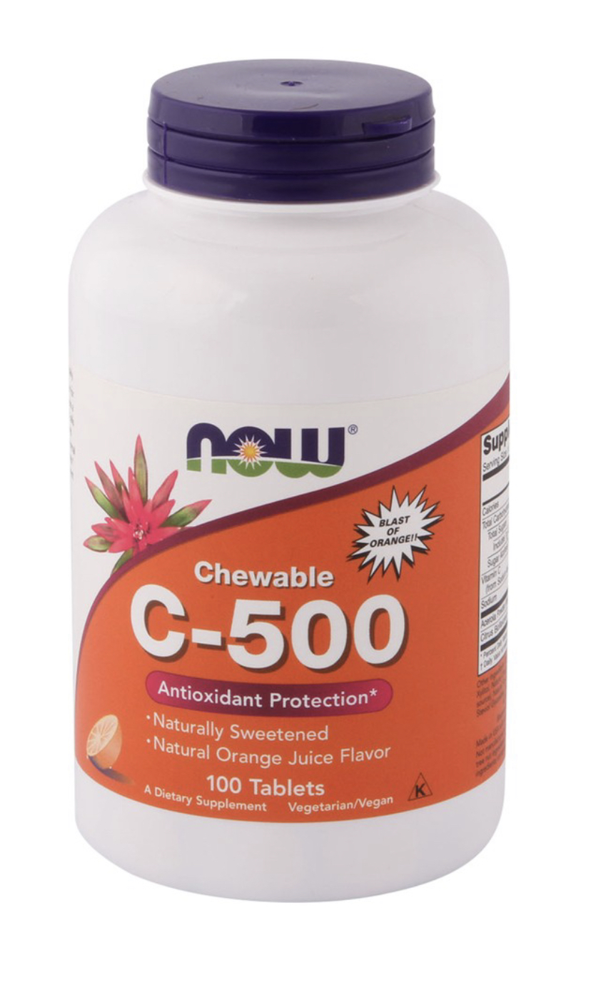 Now C 500 Chewable 100 Tablets