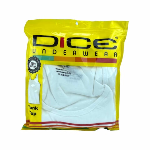 Dice DM119 Under Shirts - Large - 3 Pieces - White