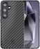MONOCARBON Real Carbon Fiber case for Samsung Galaxy S24 cover [MagSafe Compatible] Military Grade - Matte Black