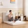 Comfy Portable White Knitted Cotton 180x90x10cm Medicated Folding Mattress