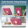 Moxedo Rugged Protective EVA Foam Silicone Kids Case Cover, Shockproof Foldable 360 Rotatable Stand Handle Grip With Pencil Holder Compatible For Apple iPad 2021 (9th Gen) 10.2 inch (Rose Pink)