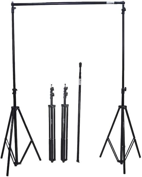 Coopic S06 2.8X3.2m Photo Video Studio Background Stands Adjustable Photography Video Muslin Backdrop Support System Stands Set With Case