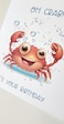 LKs Invitations Oh Crab  - It's your Birthday