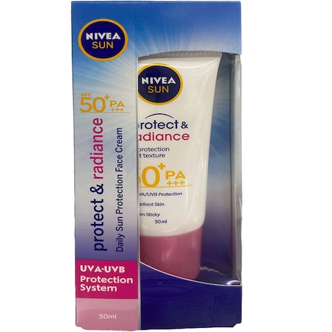 Nivea Sun Cream Protect   White Face Whitening SPF50 50ml