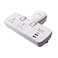 DOMEA Adaptor Multi Plug Extension With 2 Universal Sockets, 2 USB Ports &amp; 1 C-Type Port   Plug Type Adaptor   Safety Fuse   Individual Switches