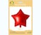Party Time 1pc 18" Shiny Red Star Shaped Foil Mylar Balloons For Mother's Day, Wedding Decoration &amp; Engagement - Birthday Party Supplies