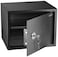 Rubik Safe Box with Key and Shelve for Home Office Shop (38x30x30cm)Black