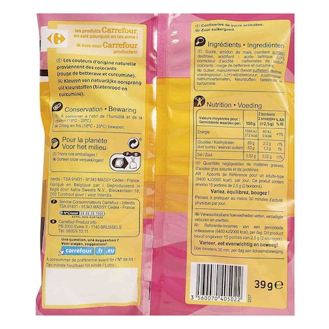 Carrefour Acid Sour Candies 39g