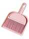 Marrkhor Mini Desktop Sweep Dustpan And Mini Broom Set, Pink