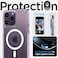 Spigen Ultra Hybrid (MagFit) designed for iPhone 14 Pro case cover compatible with MagSafe - Frost Clear