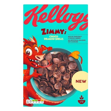 Kellogg&#39;s Zimmy&#39;s Choco Shells Cereal 450g