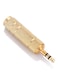 Generic - 6.5mm Female To 3.5mm Male Audio Jack Adapter Gold
