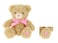18cm Keeleco Bramble Bear with Pink Heart &amp; Ribbon
