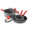 Luigi Ferrero Atlanta Non-Stick Cooking Pots With Glass Lids, 2.3 L