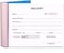 Receipt Book, 50 Set, for Shops Small Business, Home, Offices Supplies, 12.5 x 10 cm