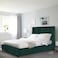 In House Berlin Velvet Bed Frame - Queen - 200x140 cm - Dark Green