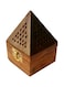 Generic Pyramid Incense Burner, Brown 7.5X7.5X12cm