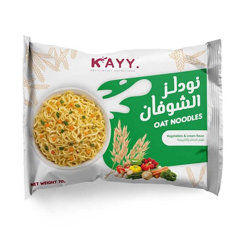 Kayy Oat Noodles with Vegetables and Cream Flavor - 70 gram