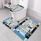 3 PCS Set Of Non Slip Bathroom Rug Made With Soft Material  Which Fit Around Most Toilets With Beautiful Design.