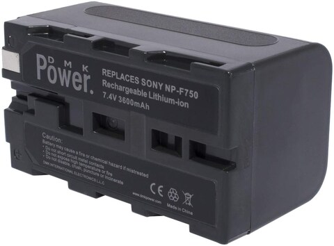 DMK Power 2pcs NP-F750 Battery 3600mAh for LED Video Light and Monitor only