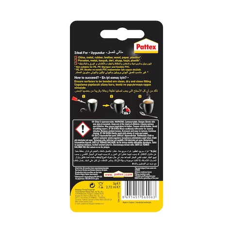 Pattex Liquid Super Glue Clear 3g