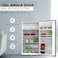 Nikai 125L Gross/90L Net, Single Door Mini Refrigerator, Compact Small Size Fridge with Separate Chiller Compartment, 2 Shelves &amp; Bottle Storage Racks, For Home, Office, Bedroom - NRF125SS1, Silver