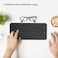 SEEKEN Mini Portable Bluetooth Keyboard - Black, Multi-Device Pairing, Premium Design, High-Quality.