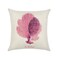 Rishahome Sea Fan Coral Printed Cushion Cover, 45x45 cm
